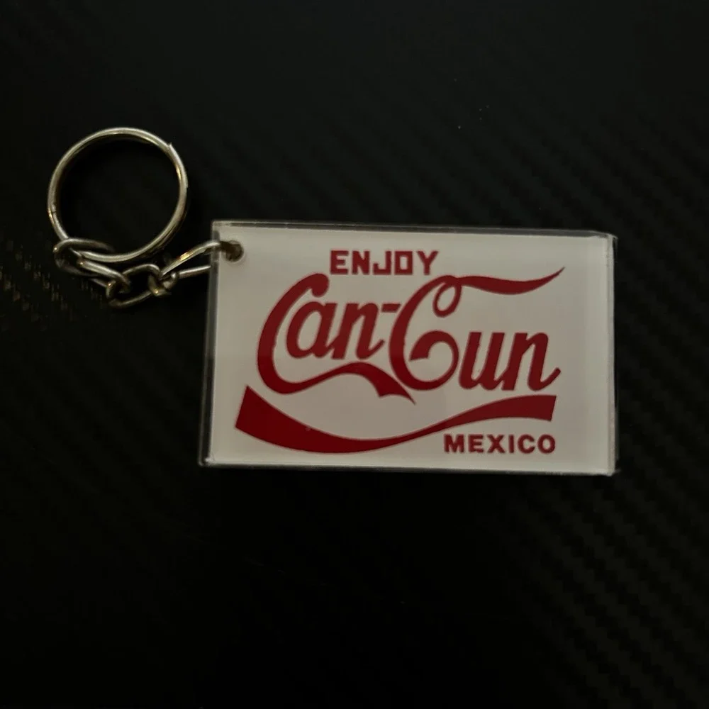 Vintage Keychain Cancun Inspired By The Coca‎ Cola Brand
